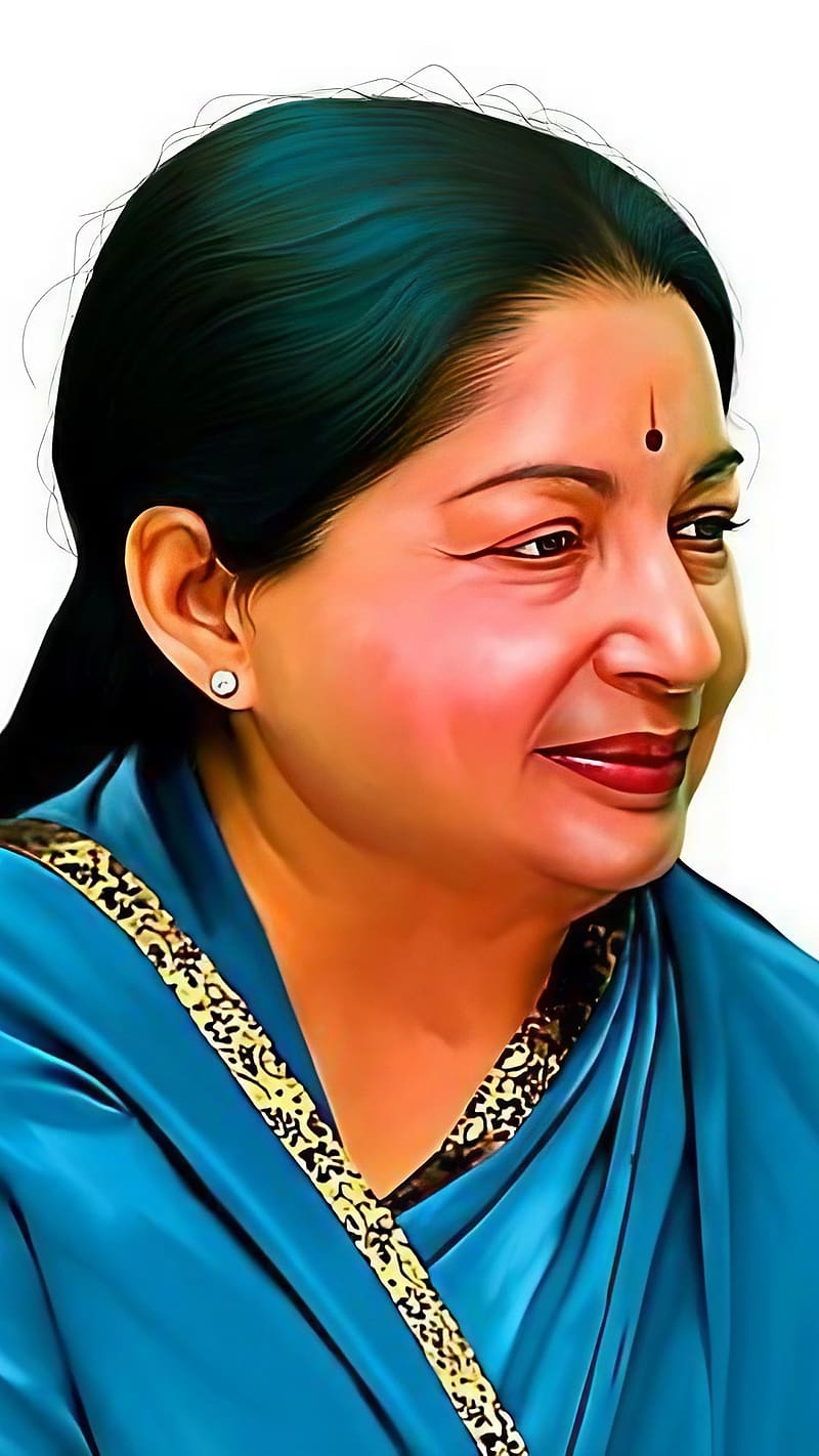 J Jayalalitha, Art Work, actress, amma, politician, HD phone wallpaper