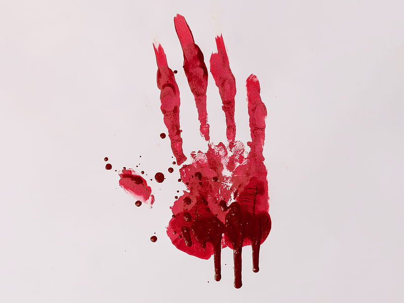 Bloody hand, horror, zombie, HD wallpaper