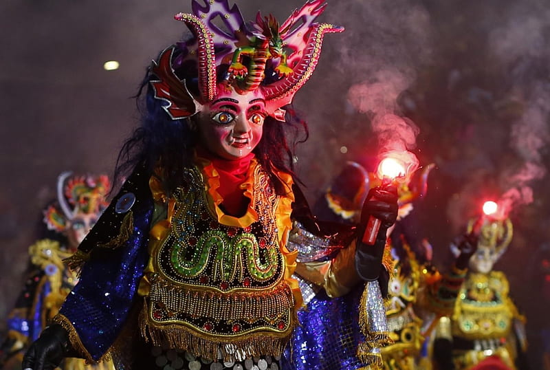 Dance of the Devils, Pagan-Catholic, Bolivia, Diablada, Carnival of Oruro, HD wallpaper