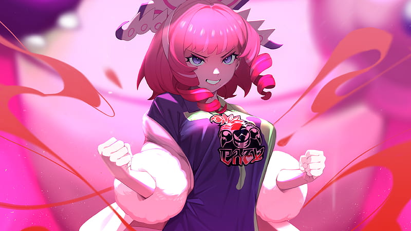 Klara With Pink Hair Pokemon Sword And Shield, HD wallpaper