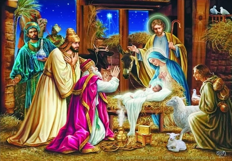 Jesus Christ birth, nativity, christ, jesus, gospel, christmas, virgin, mary, bible, HD wallpaper