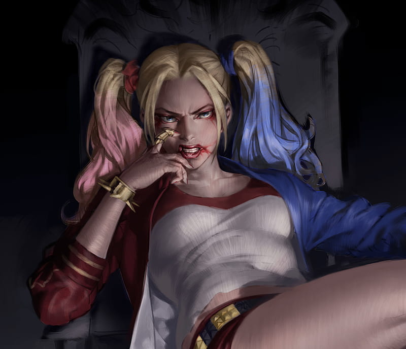 Harley Quinn Arts New, harley-quinn, artwork, superheroes, artstation, HD wallpaper