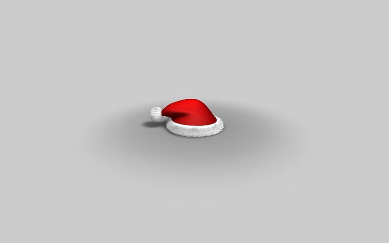 SANTA’S HAT, red, santa, christmas, white, hat, HD wallpaper | Peakpx