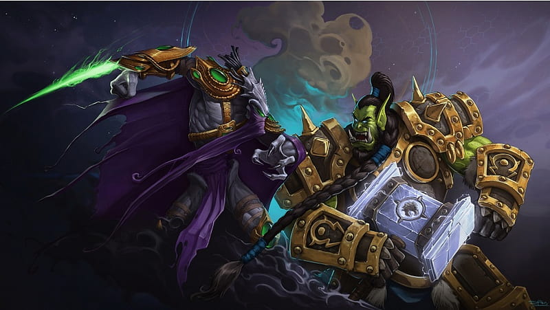 Thrall Vs Zeratul Heroes Of The Stor, HD wallpaper