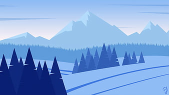 Mountains Valley Scenery Digital Art 4K Wallpaper iPhone HD Phone #4570f