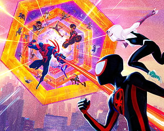 Miles Morales Spider-Gwen Spider-Man: Across the Spider-Verse 4K Wallpaper  iPhone HD Phone #8830h