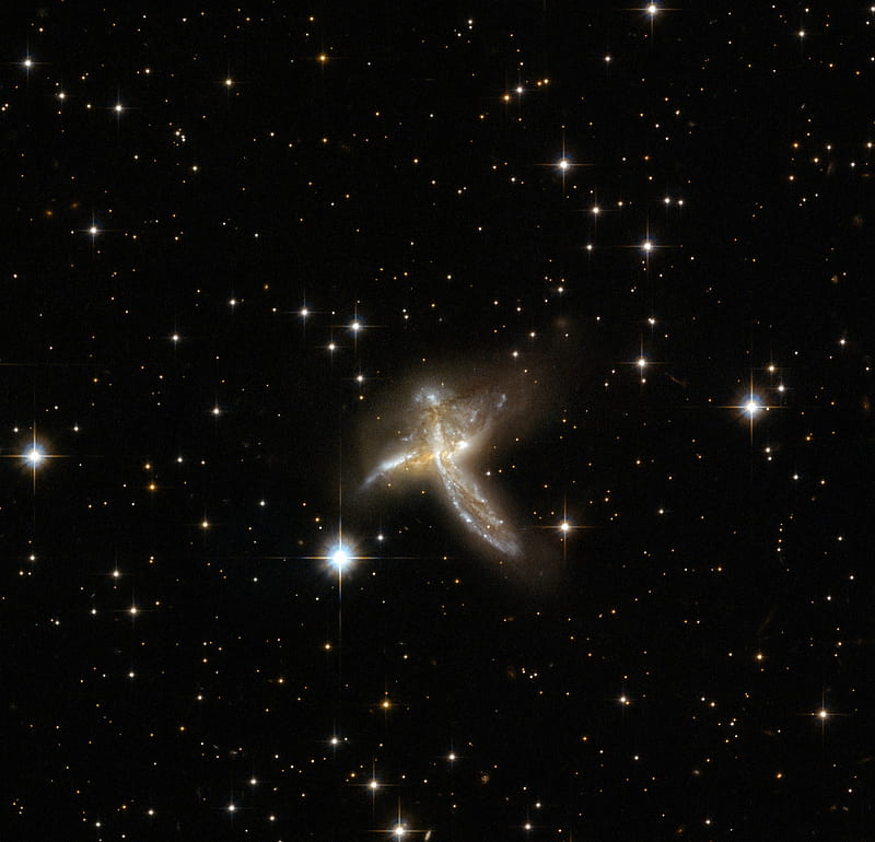 ESO 593-8, universe, space, cross, galaxy, HD wallpaper