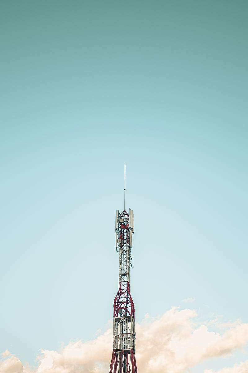 tower, sky, cloud, minimalism, HD phone wallpaper
