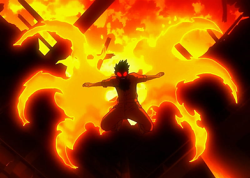 Shinra, devil, fire, force, HD wallpaper