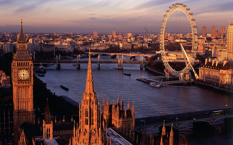 london panorama-European Landscape, HD wallpaper