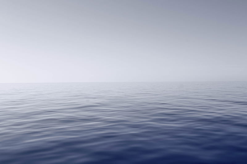 Silent Blue Water Sea, sea, water, nature, HD wallpaper