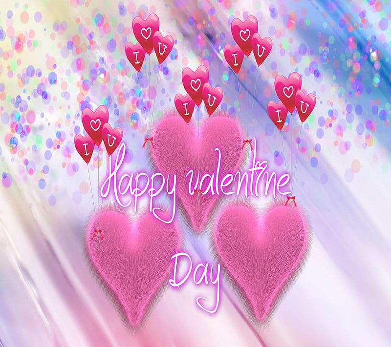 Happy valentines day, cute, happy valentine day, heart, love, love you, valentine day, HD wallpaper