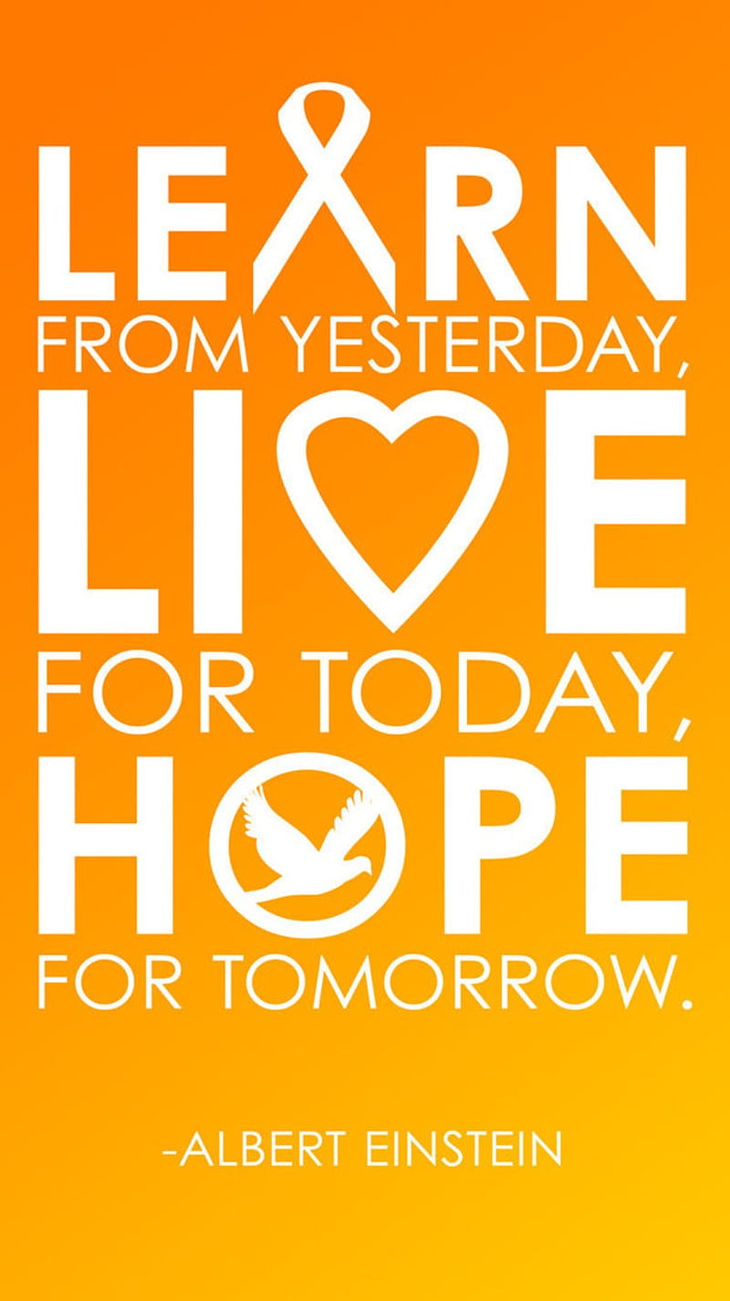 Learn Live Hope, quote, HD phone wallpaper