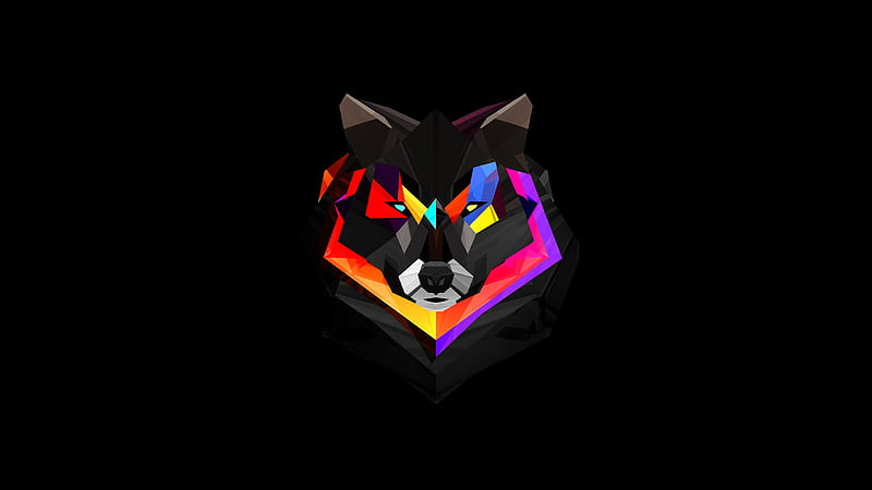 Color Wolf, red, logo, leaves, racing, fox, love, furry, suit, HD wallpaper