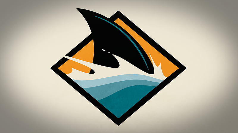 San Jose Sharks and Background, San José California, HD wallpaper