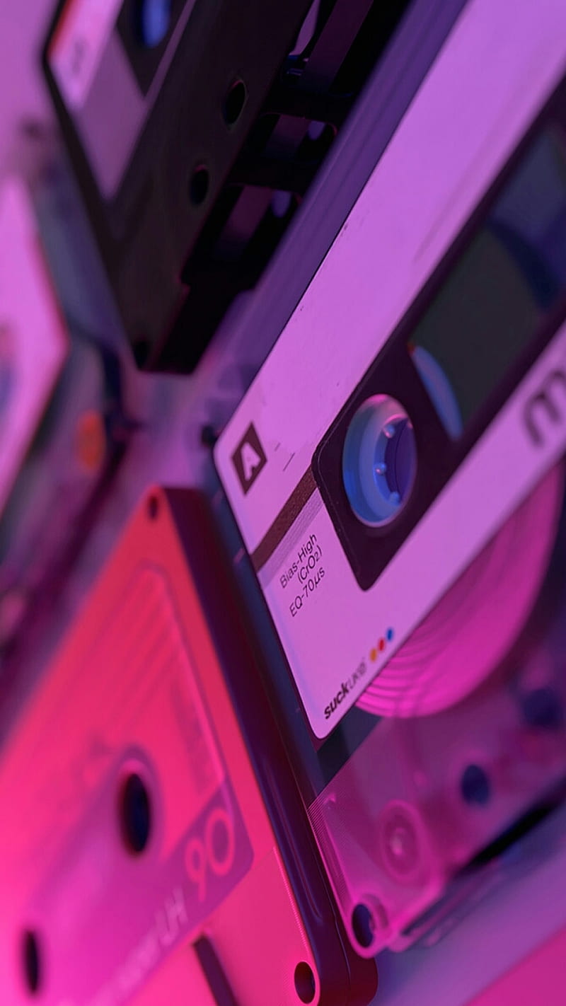 cassette tape, greatest hits, pink, the eighties music, HD phone wallpaper
