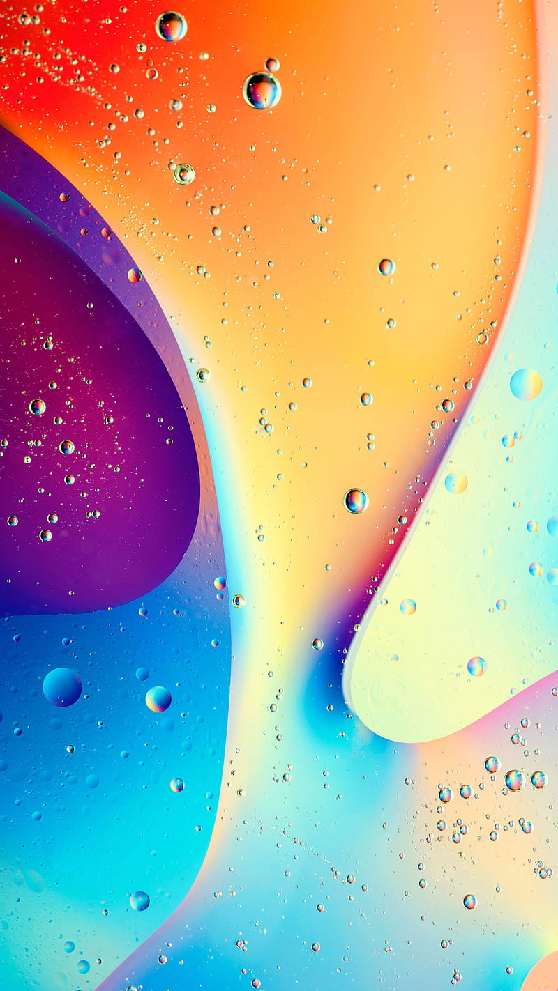 Abstract, beauty, colorful, drops, rain, s7, s8, HD phone wallpaper
