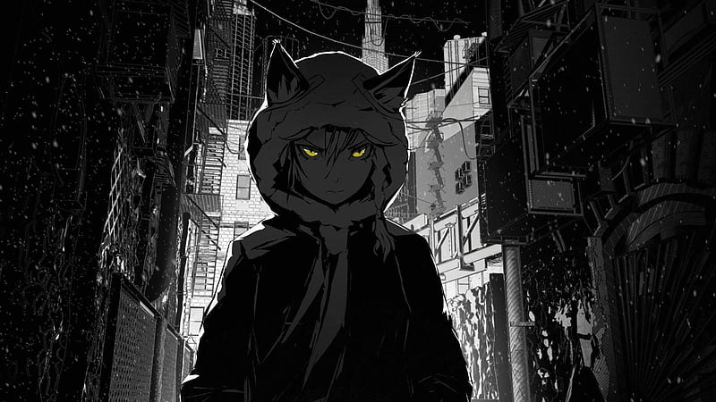 Dark Anime, Boy In Dark, HD wallpaper