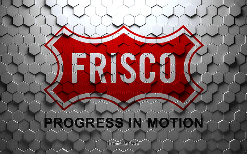 Flag of Frisco, Texas, honeycomb art, Frisco hexagons flag, Frisco, 3d hexagons art, Frisco flag, HD wallpaper