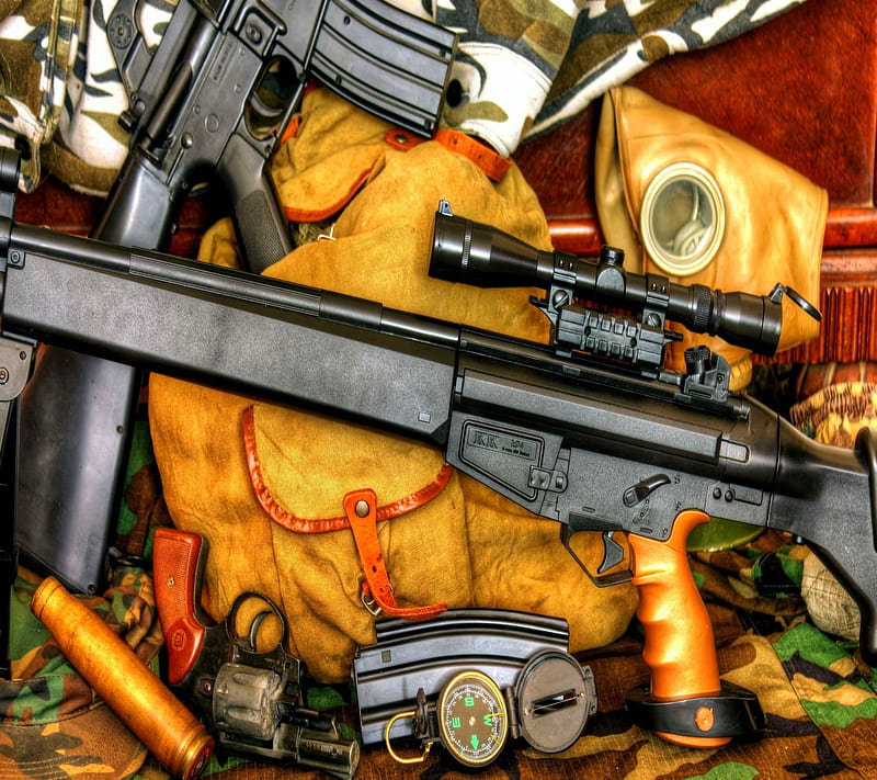 Weapons, bomb, gun, military, refile, sniper, HD wallpaper
