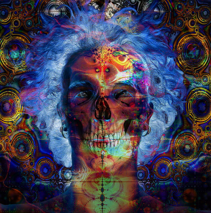 Psychedelic Skull, HD phone wallpaper | Peakpx