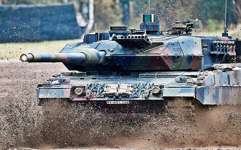Leopard 2A7, German main battle tank, training ground, German modern armored vehicles, Germany, Leopard 2, Bundeswehr, HD wallpaper