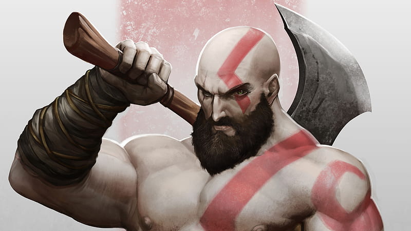 Kratos Arts, kratos, god-of-war-4, god-of-war, games, ps-games, artwork, artist, digital-art, HD wallpaper