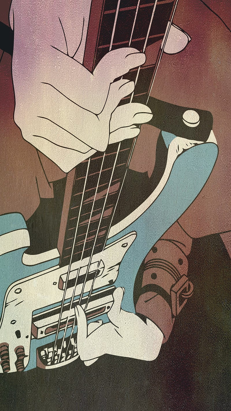 Anime Girl Playing Bass Guitar  Dazzling guitar anime girl HD wallpaper   Pxfuel