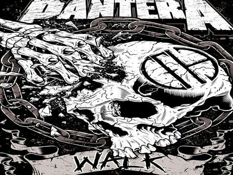 Pantera, Walk, Skull, Metal, HD wallpaper