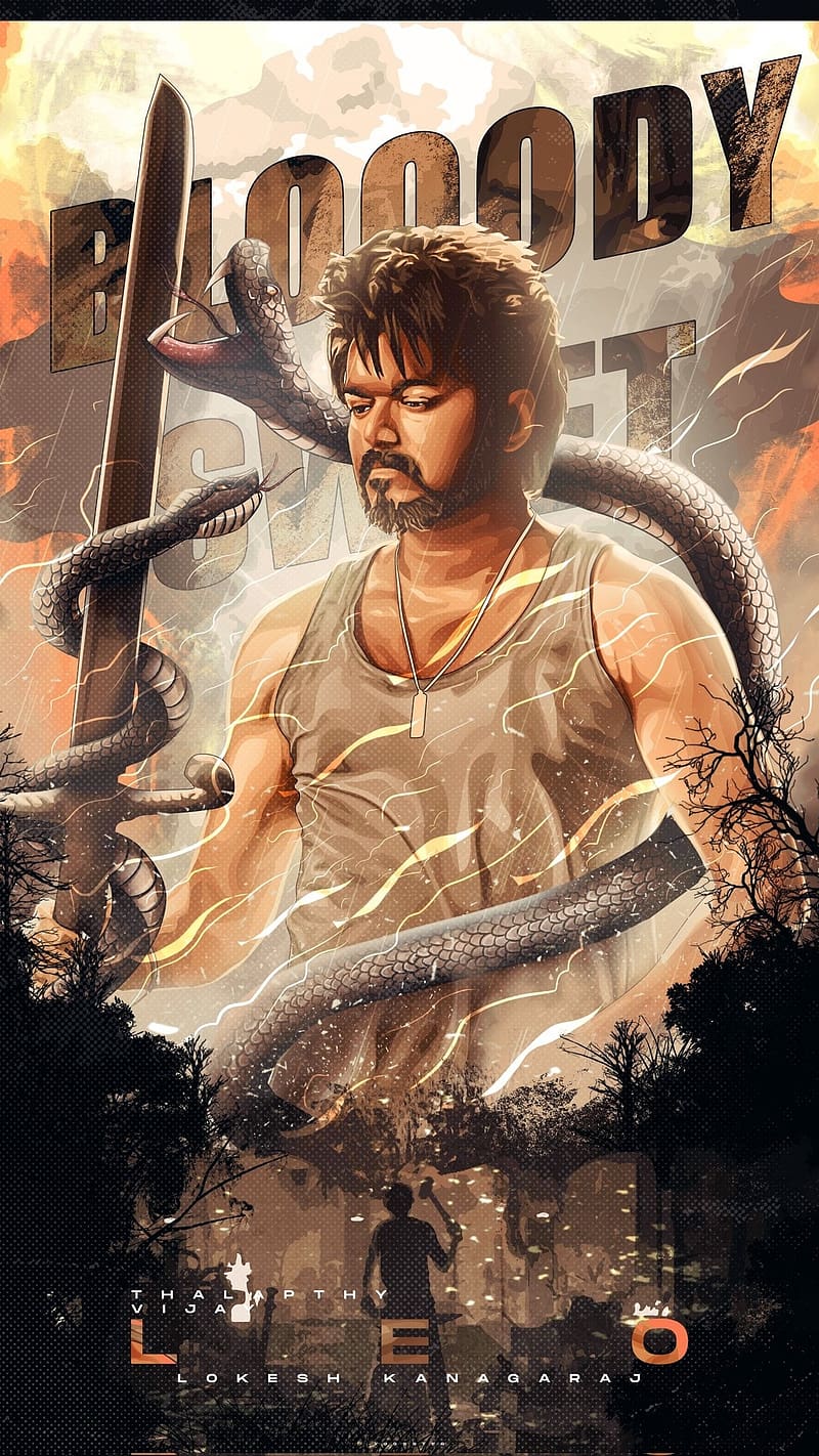 Ps Thalapathy, Leo Poster, vijay, actor, HD phone wallpaper | Peakpx