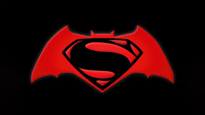 Batman Vs Superman Symbol, batman, superman, batman-vs-superman, artist, artwork, digital-art, logo, dark, deviantart, HD wallpaper