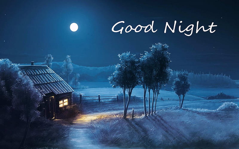  Buenas noches amigo, facebook, buenas noches, invierno, portada, Fondo de pantalla HD