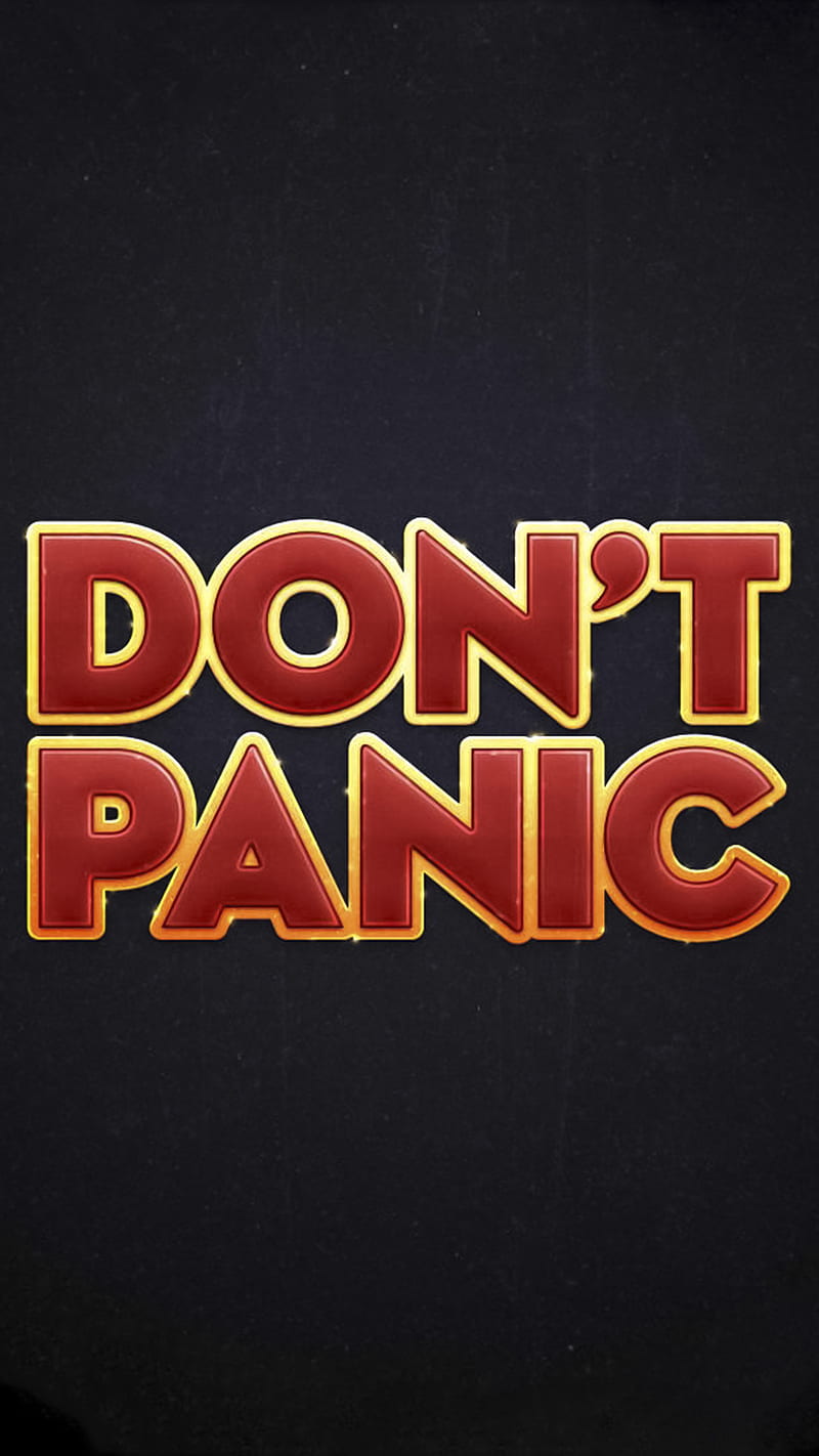 Dont panic, guide, HD phone wallpaper