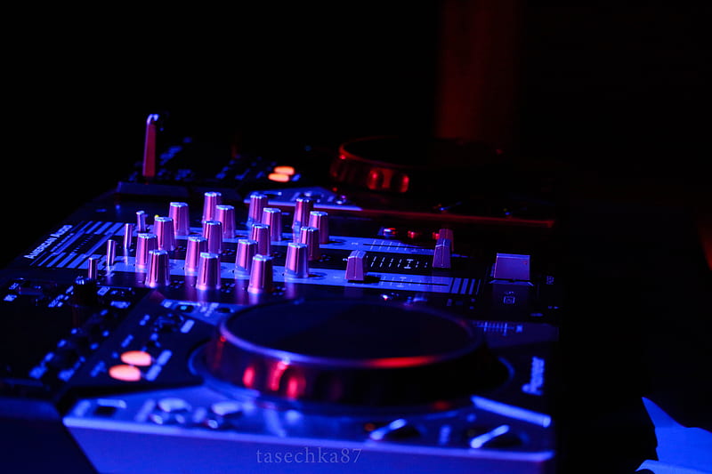 DJ mixer, digital music, party, technology, HD wallpaper
