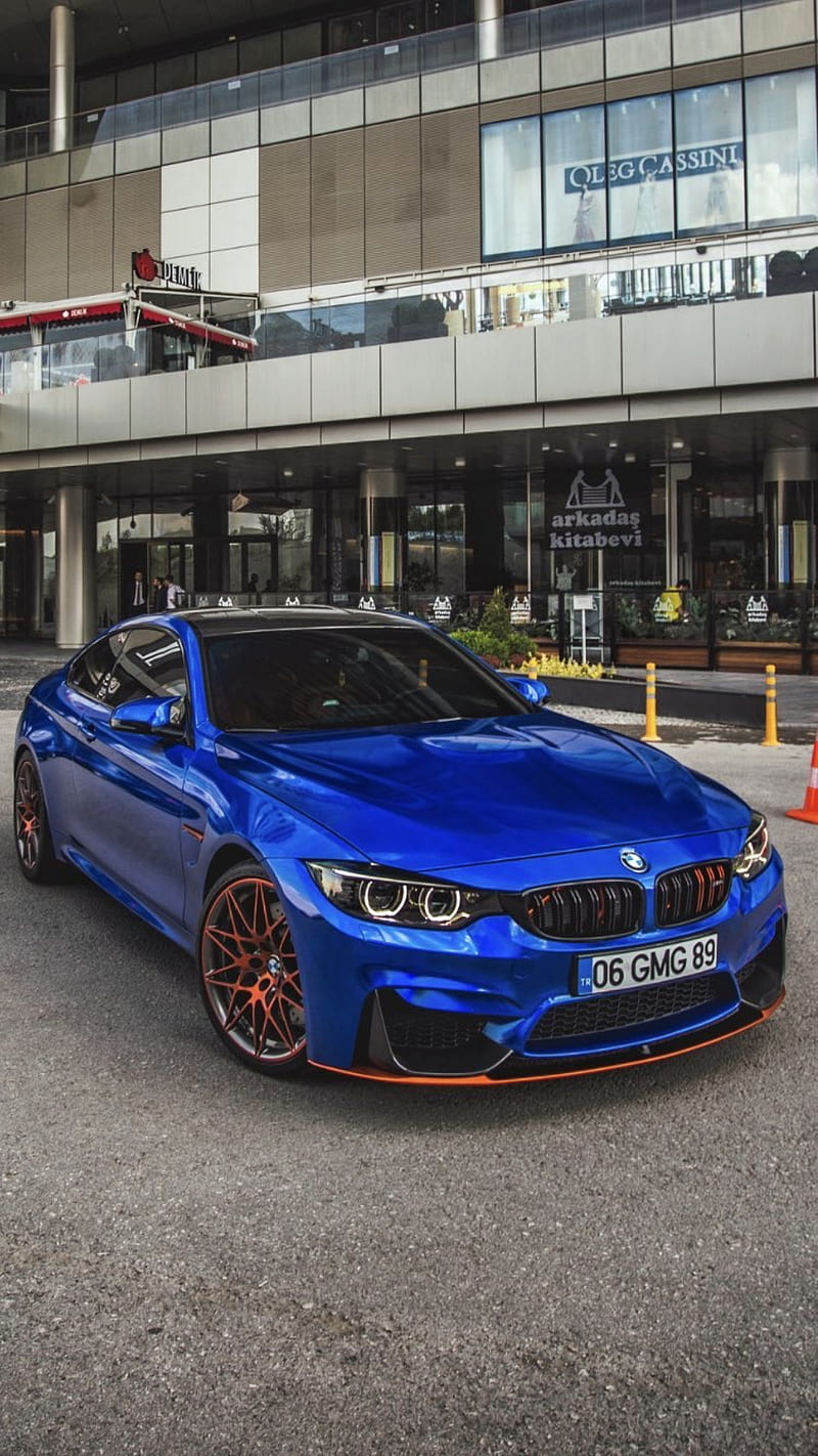 BMW M4, blue, tuning, sport, carros, 2017, bmv, 2018, world, turkey, HD phone wallpaper