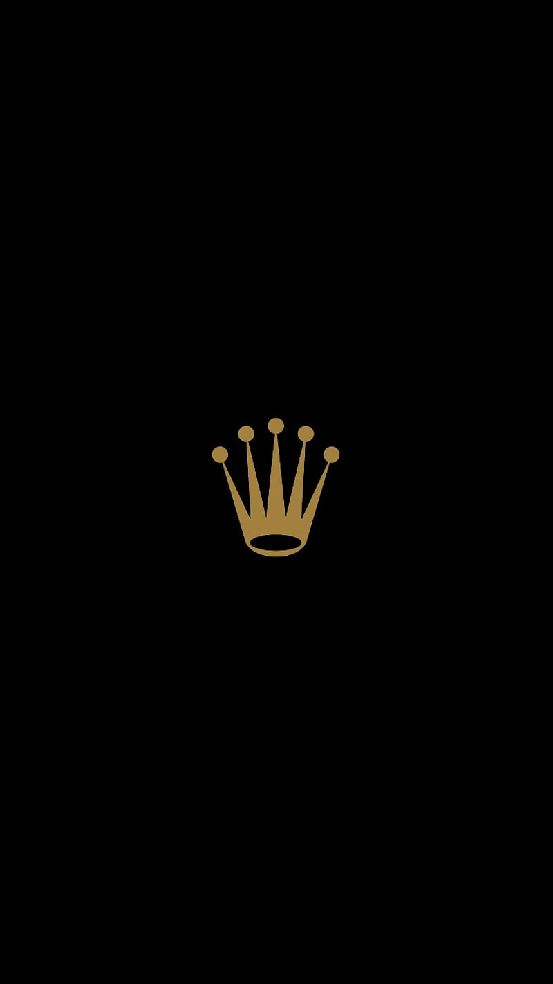 Rolex Crown Gold, crown, gold, rolex, HD phone wallpaper