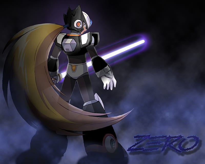 Megaman Black Zero, megaman, capcom, sword, zero, HD wallpaper