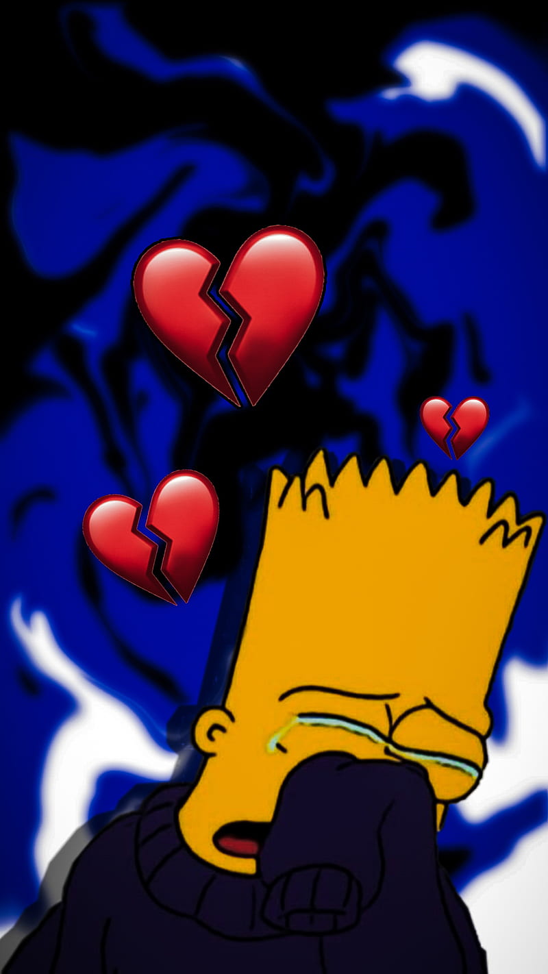 Bart triste, malo, bart, azul, roto, ratón, triste, simpson, amarillo, Fondo  de pantalla de teléfono HD | Peakpx
