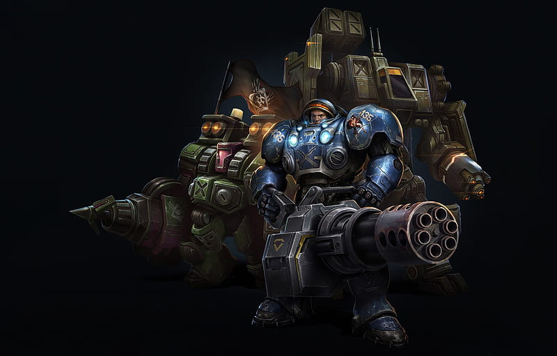 Blizzard, Art, StarCraft II, Commander, Space Marines, Tychus More, Tychus Findlay More, Game Art, Brandon Choo Chen Liang, By Brandon Choo Chen Liang, Tychus Findlay, TYCHUS, Co Op Commander, Spacemarines, Tychus, Starcraft 2 Marine, HD wallpaper
