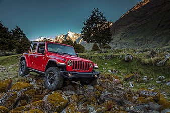 Jeep, Jeep Wrangler, Jeep Wrangler Rubicon, Red Car, HD wallpaper