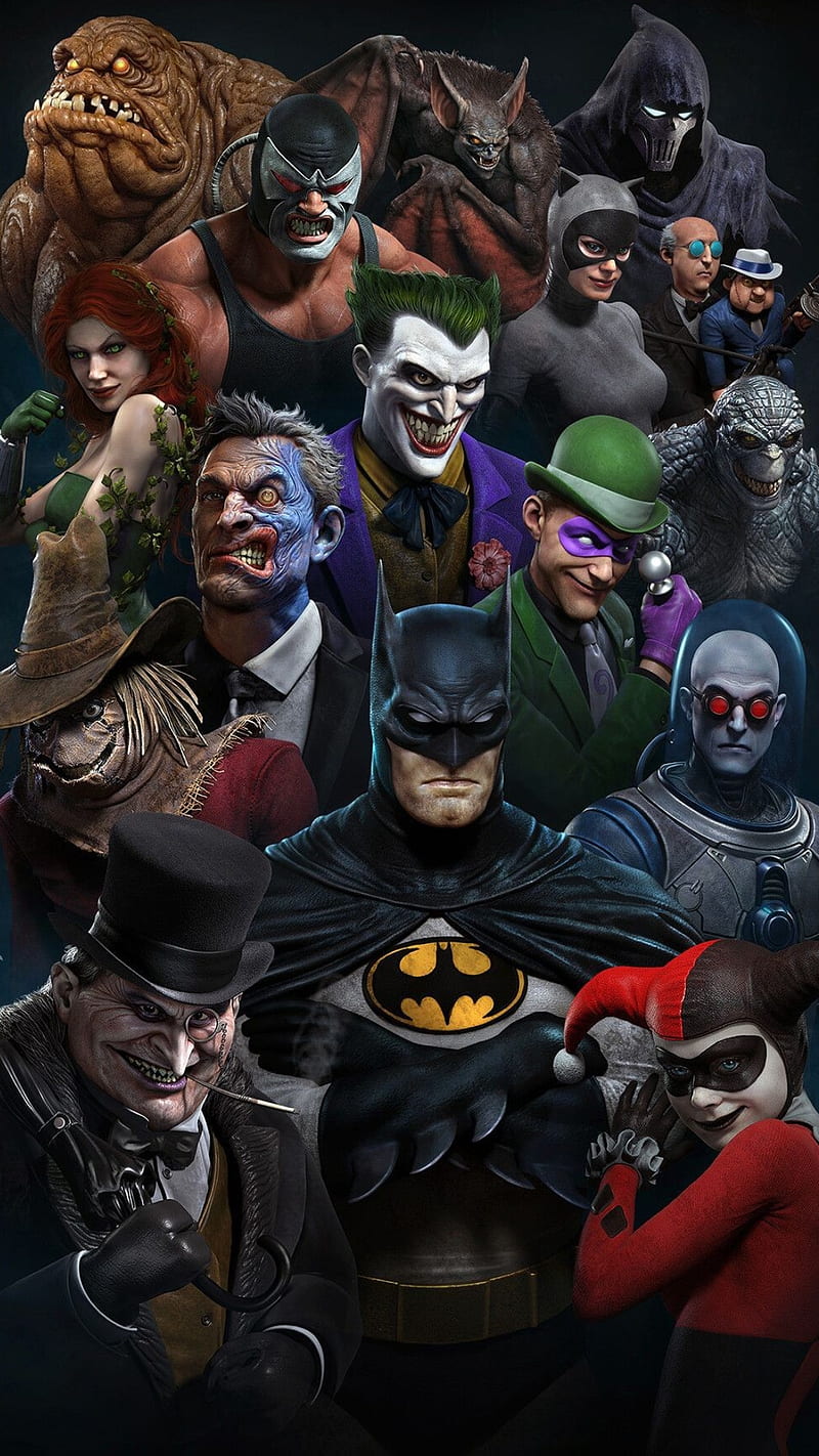 Characters, batman, cartoon, drawings heroes, joker, men, queen, HD phone  wallpaper | Peakpx