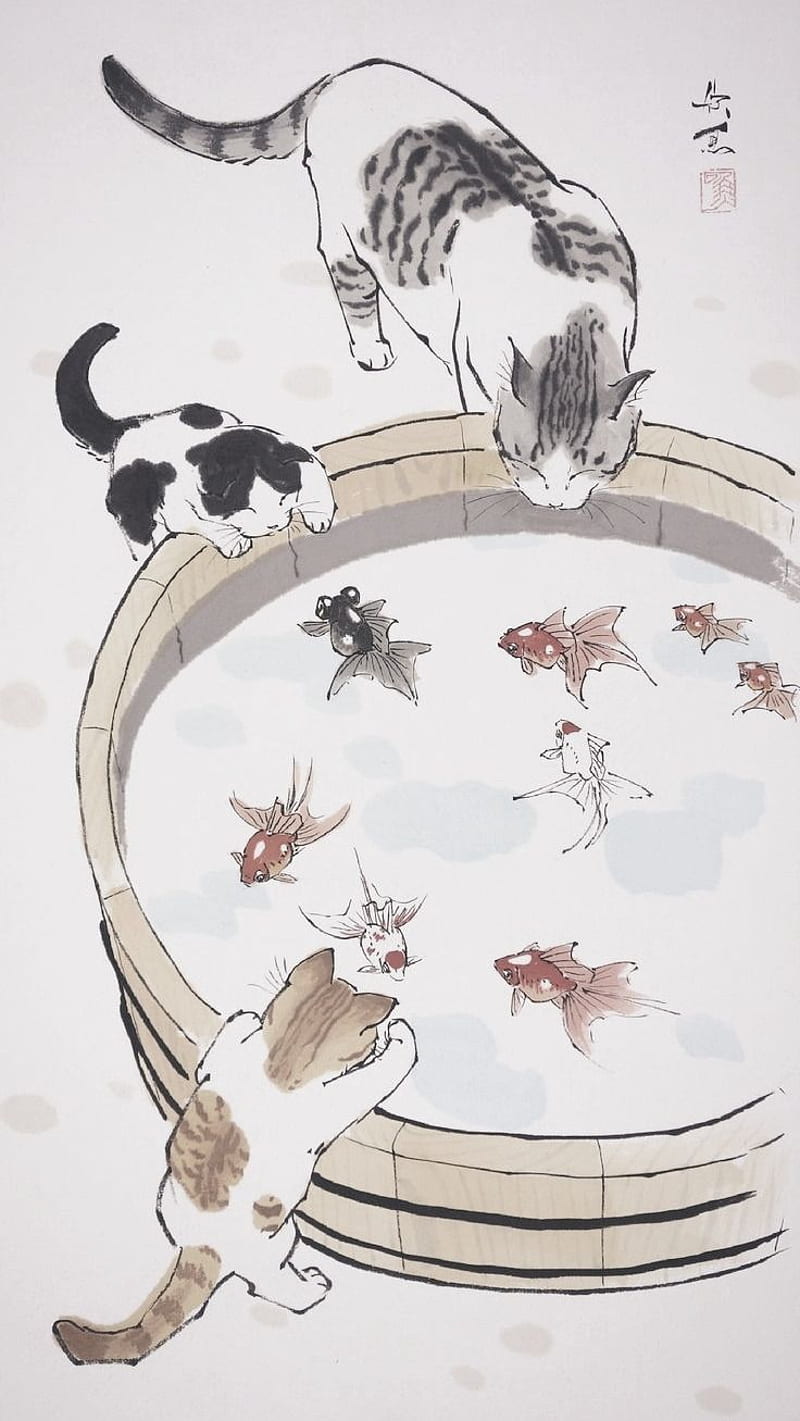 Cute Anime Cat - siamese cat Wallpaper Download | MobCup