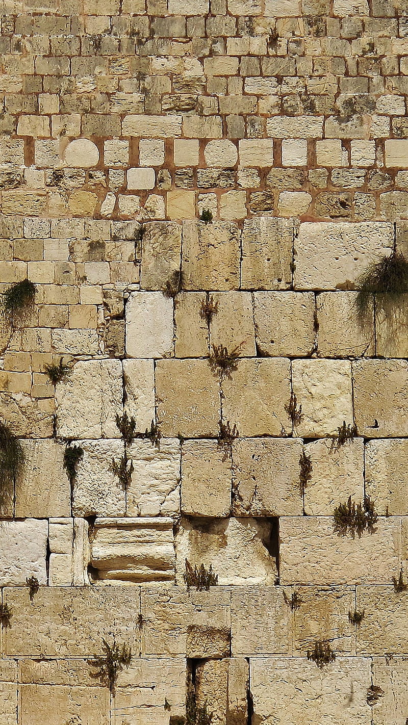 Wailing Wall, brick, israel, jew, jewish, HD phone wallpaper