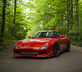 Red Mazda Rx7, mazda-rx7, mazda, carros, HD wallpaper | Peakpx