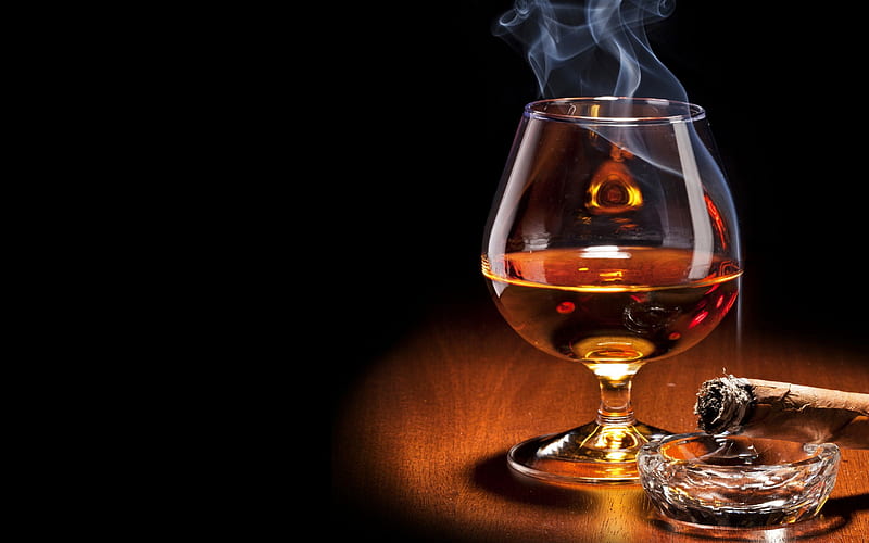 *** Glass of cognac ***, glass, alcohol, drink, cognac, HD wallpaper