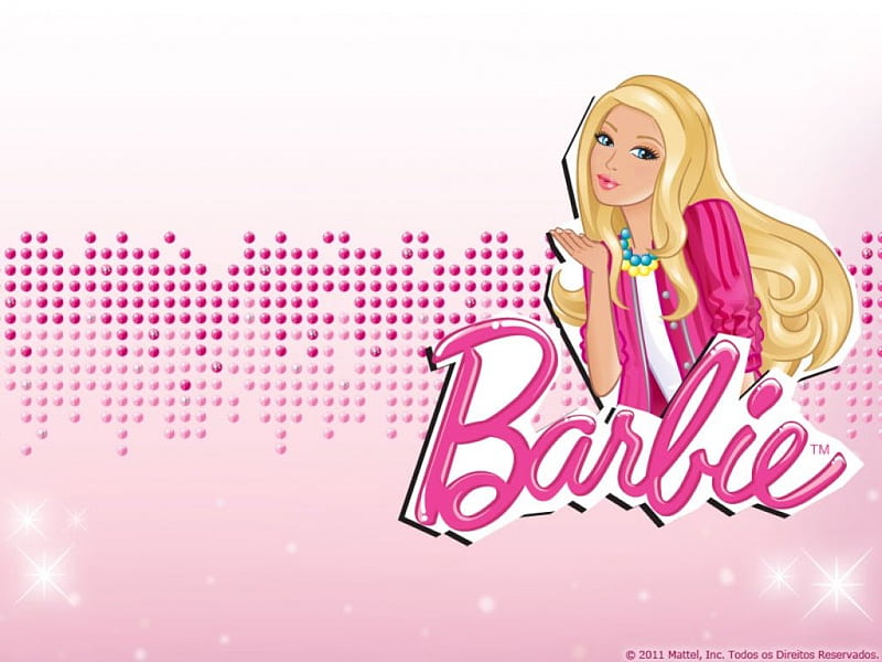 Barbie, Pink, Doll, Blonde, Girl, HD wallpaper