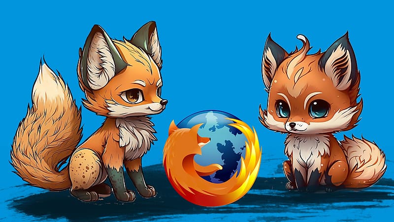Protecting the Firefox, browser, Firefox, logo, fox, cute, HD wallpaper