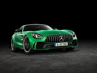 Mercedes AMG GT Green, mercedes, mercedes-benz, carros, amg, HD wallpaper
