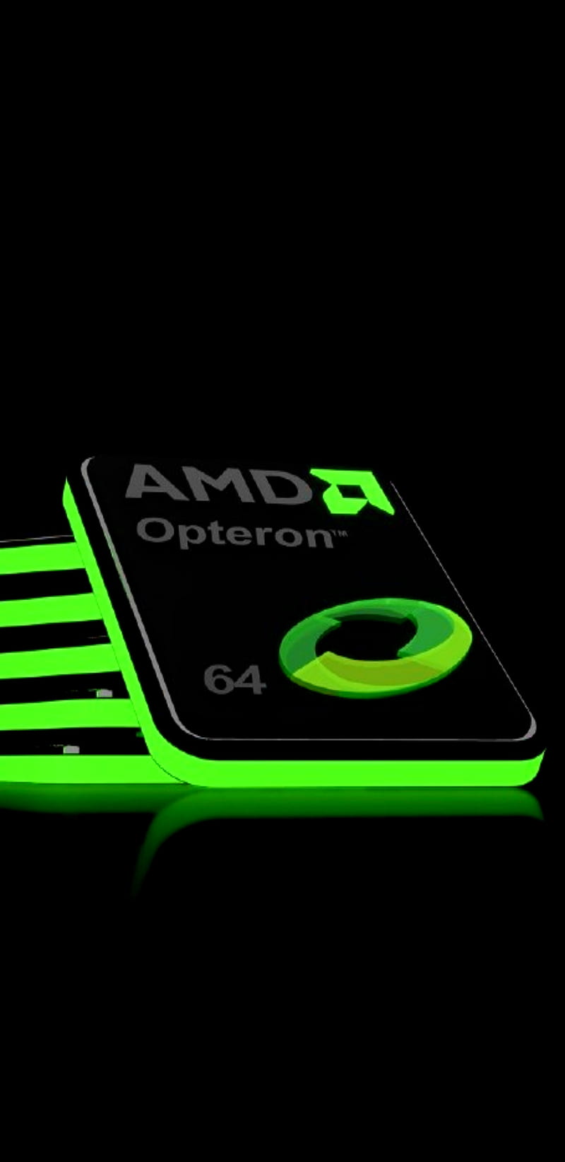 AMD x64 CPU, fluorescent green, powerfull, processor, ram, tech, windows, HD phone wallpaper