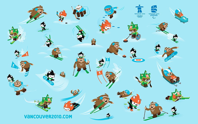 Sport events - Mascots of Vancouver 2010 Winter Olympics, HD wallpaper